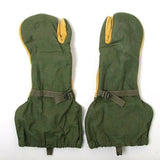 アメリカ軍 OD 極寒地用 M-65 トリガーフィンガーミトングラブ 毛糸ライナー付 USED 27GU=