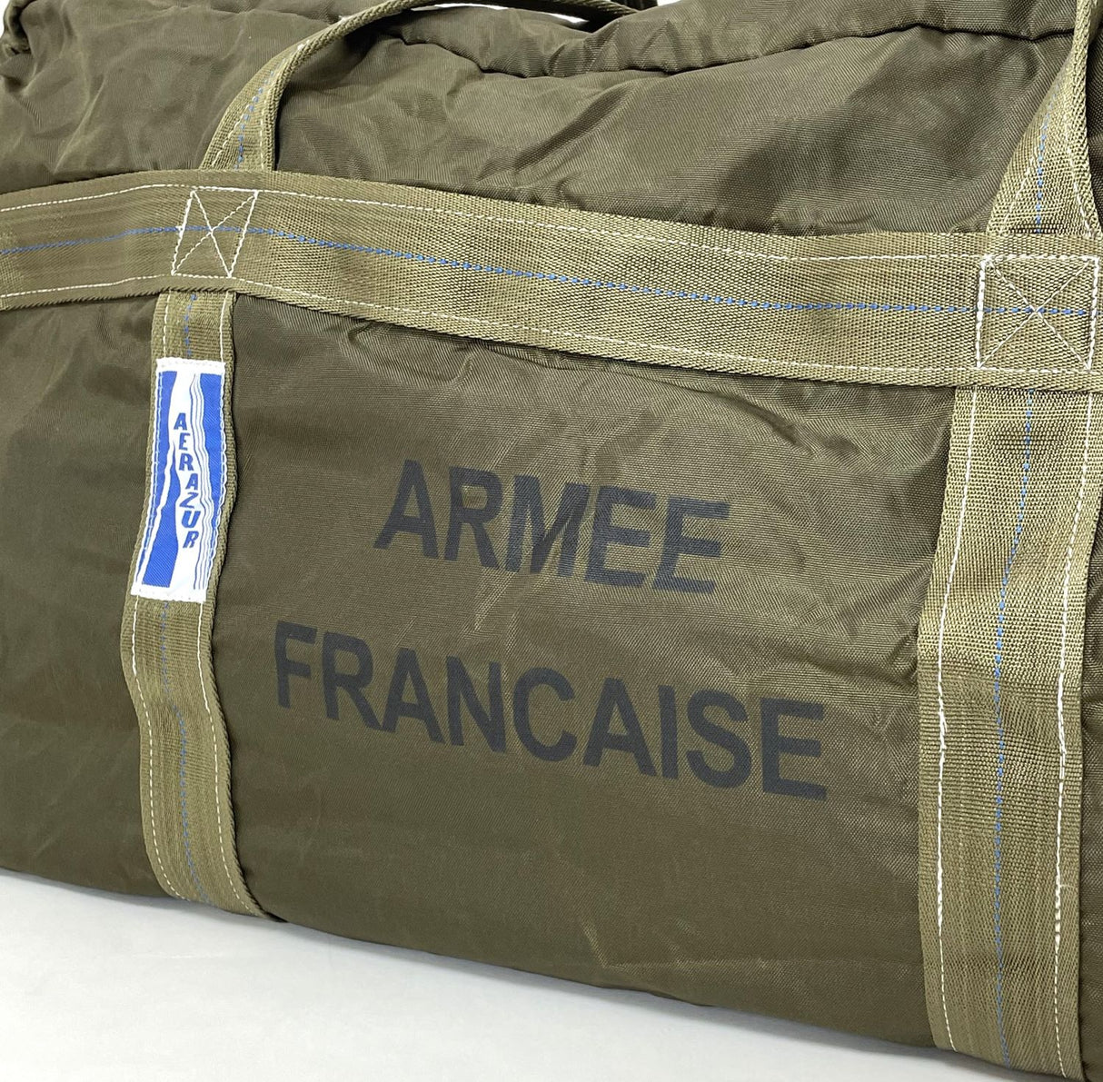 (8/19まで特価)80-90s フランス軍 AERAZUR パラシュートバッグ 65L（上質USED）235N3