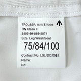 イギリス海軍 Royal Navy ホワイト、セーラーパンツ (新品）243N＝