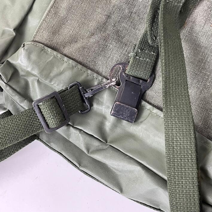 ベルギー軍 グリーン PVC ラックサック USED 343U