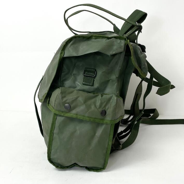 ベルギー軍 グリーン PVC ラックサック USED 343U