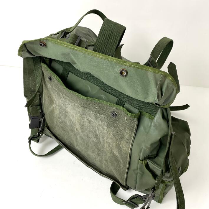 ベルギー軍 グリーン PVC ラックサック USED 343U