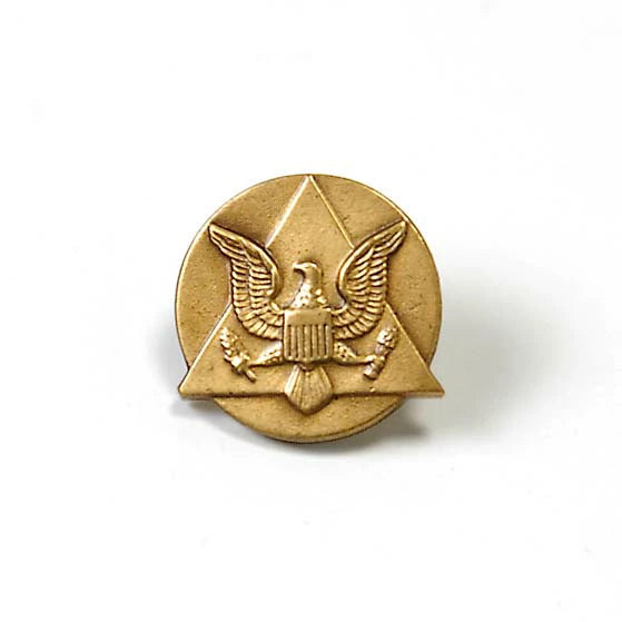 アメリカ軍 U.S.ARMY トライアングル コマンダーバッジ 新品 34NF-