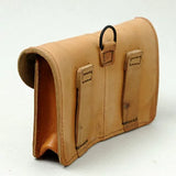 フランス軍 ベージュ ビンテージ 2ポケット レザーポーチ 新品 39PN-