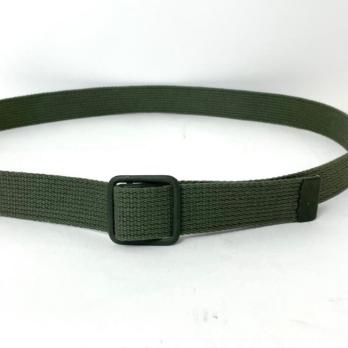 フランス軍 OD オープンバックル キャンバスベルト 新品 37GN-