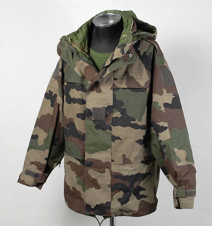 【訳あり】フランス軍 CCE カモフラージュ レインジャーパーカー USED 433UD