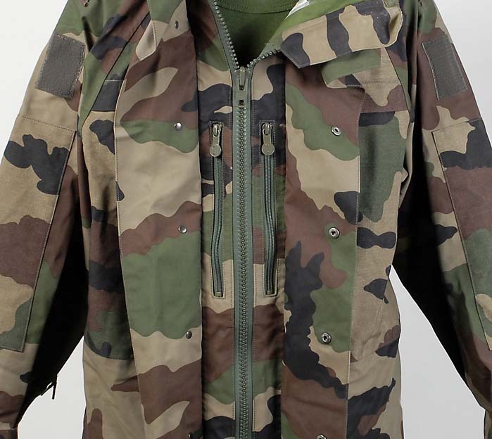 【訳あり】フランス軍 CCE カモフラージュ レインジャーパーカー USED 433UD