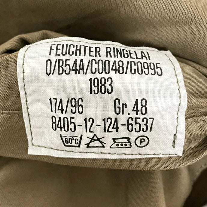 ドイツ軍 OD ボアライナー付 ロングフィールドパーカー USED 440U