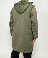 ドイツ軍 OD ボアライナー付 ロングフィールドパーカー USED 440U