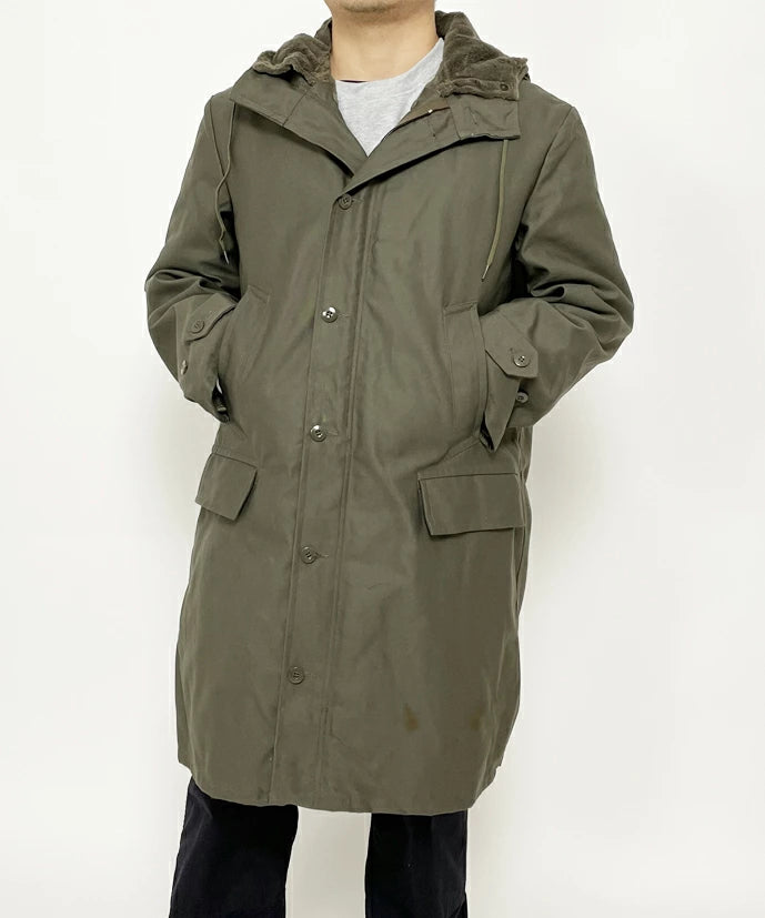 ドイツ軍 OD ボアライナー付 ロングフィールドパーカー USED 440U