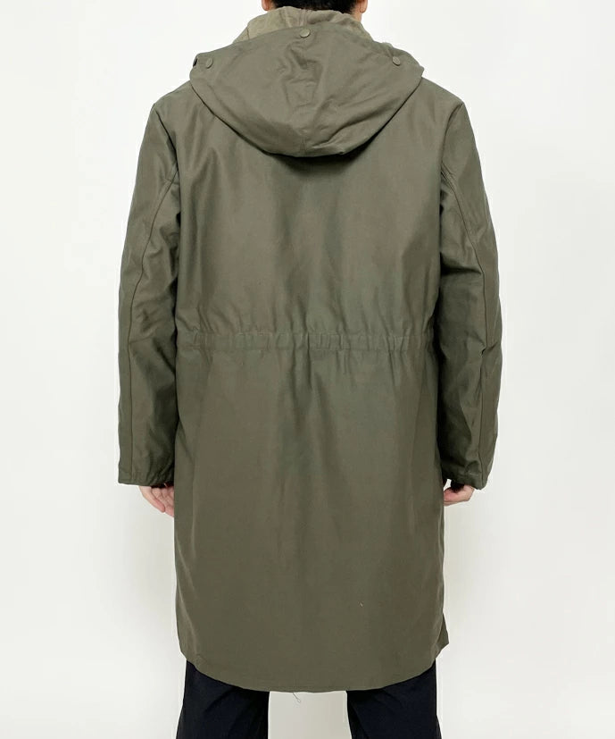 ドイツ軍 OD ボアライナー付 ロングフィールドパーカー USED 440U