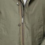 ドイツ軍 OD ボアライナー付 ロングフィールドパーカー USED 440U