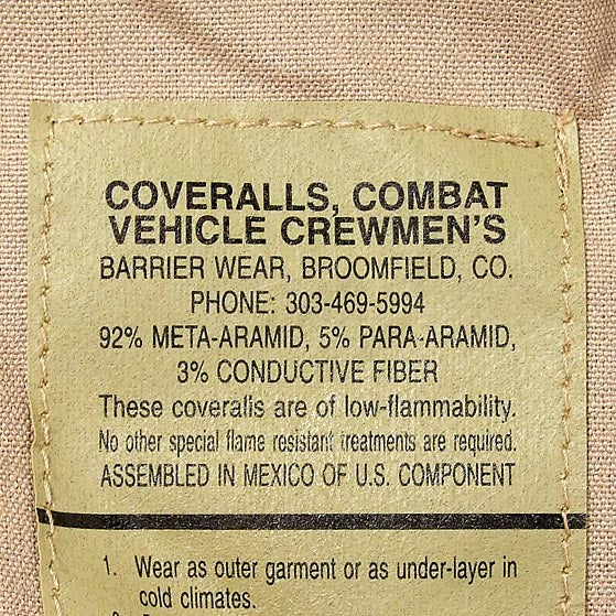 (8/23まで特価)【XSサイズ特価】アメリカ軍 カーキ CVC カバーオール 新品 501KN-SB