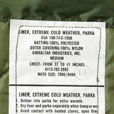 (12/27まで特価)アメリカ軍 OD M-65 モッズパーカーライナー（新品） 65PKLINER-N