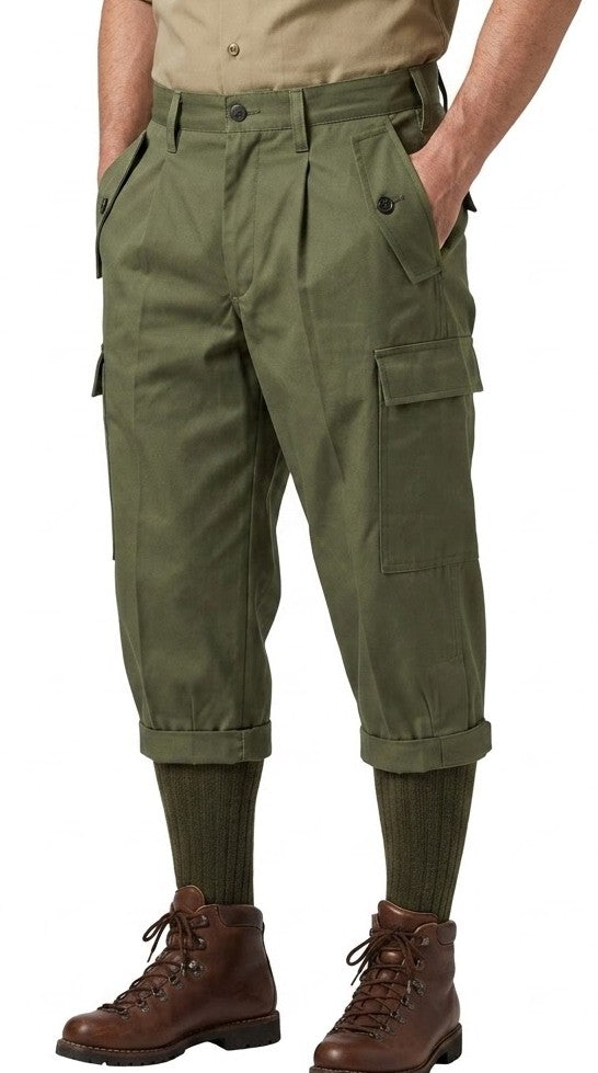 (9/5まで特価)イタリア軍 OD ニッカボッカ、アルピーニパンツ 新品 703N=