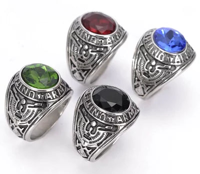 US.ARMY.ラインストーンリング 新品 92-