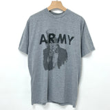 アメリカ軍 U.S.ARMY グレー "アンクルサム" IPFU リメイクTシャツ【FB-TS-ML0007B-】