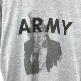 アメリカ軍 U.S.ARMY グレー "アンクルサム" IPFU リメイクTシャツ【FB-TS-ML0007B-】