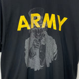 アメリカ軍 U.S.ARMY ブラック "アンクルサム" APFU リメイクTシャツ【FB-TS-ML0008B-】