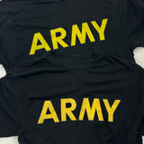 アメリカ陸軍 U.S.ARMY ブラック 後期型 APFU フィジカルトレーニング ロングTシャツ【FB-TS-ML0004B-】