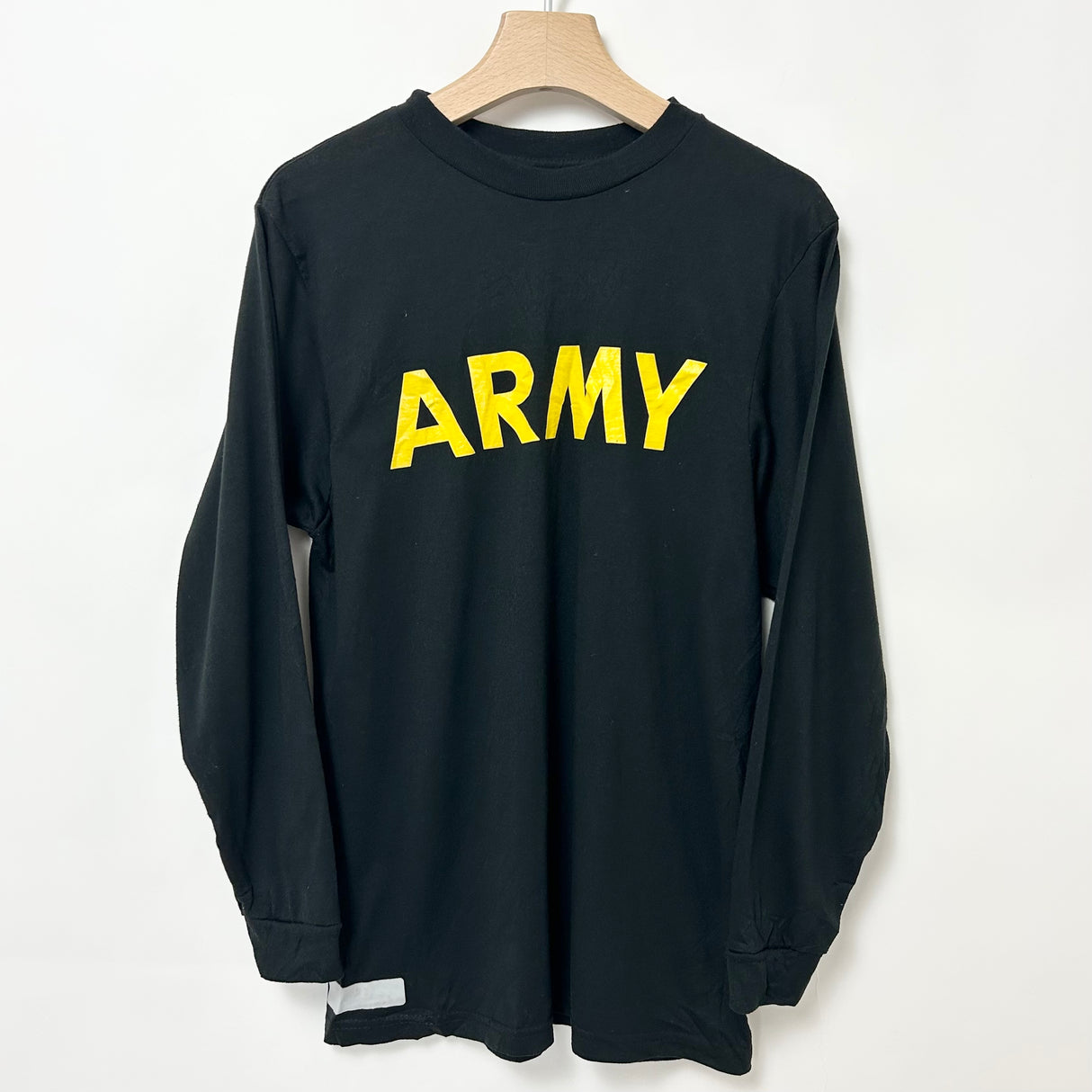 アメリカ陸軍 U.S.ARMY ブラック 後期型 APFU フィジカルトレーニング ロングTシャツ【FB-TS-ML0004B-】
