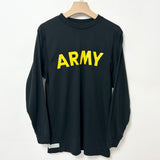 アメリカ陸軍 U.S.ARMY ブラック 後期型 APFU フィジカルトレーニング ロングTシャツ【FB-TS-ML0004B-】