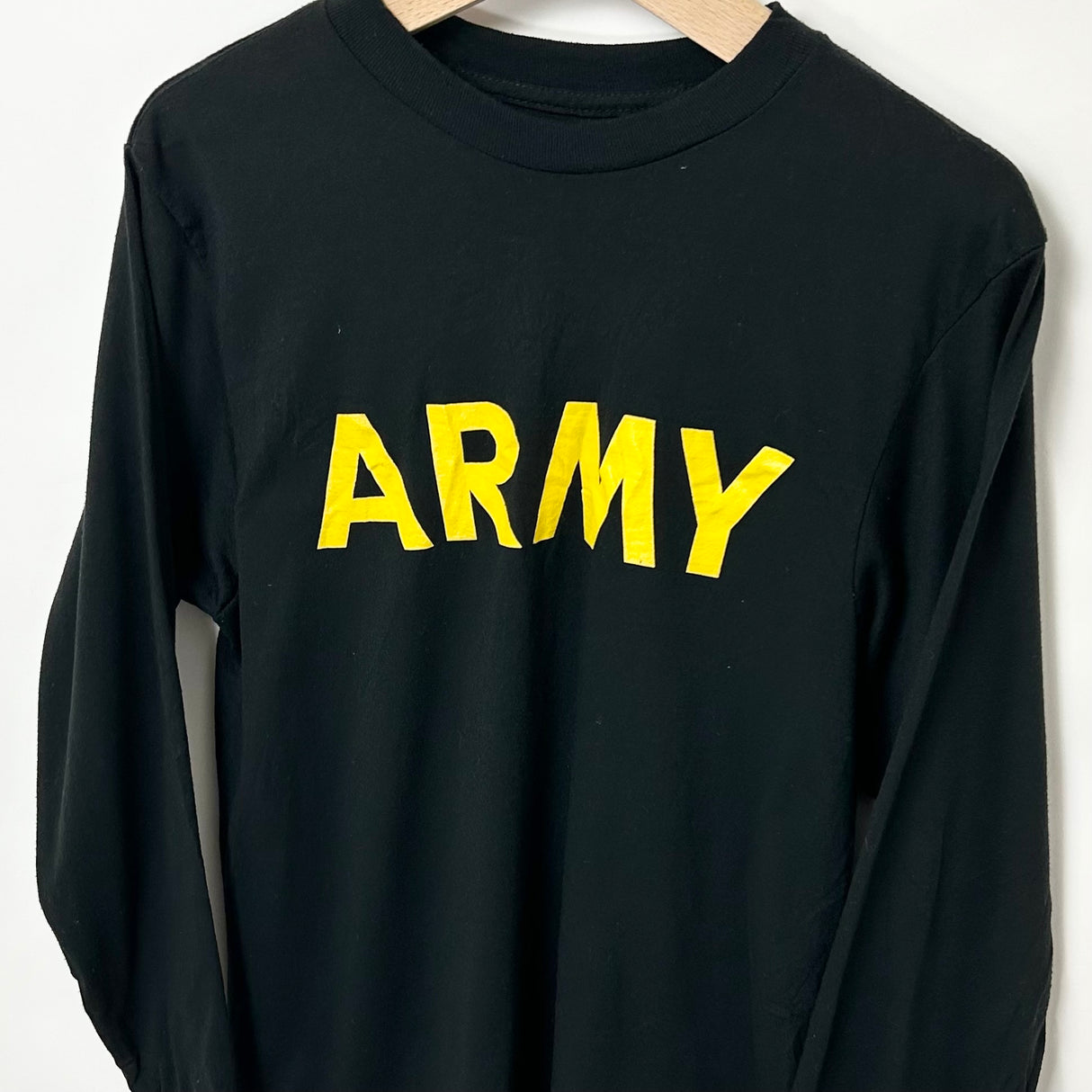アメリカ陸軍 U.S.ARMY ブラック 後期型 APFU フィジカルトレーニング ロングTシャツ【FB-TS-ML0004B-】