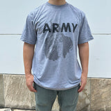 アメリカ軍 U.S.ARMY グレー "アンクルサム" IPFU リメイクTシャツ【FB-TS-ML0007B-】
