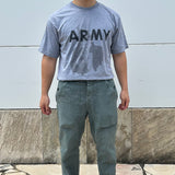 アメリカ軍 U.S.ARMY グレー "アンクルサム" IPFU リメイクTシャツ【FB-TS-ML0007B-】