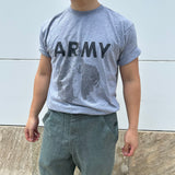 アメリカ軍 U.S.ARMY グレー "アンクルサム" IPFU リメイクTシャツ【FB-TS-ML0007B-】