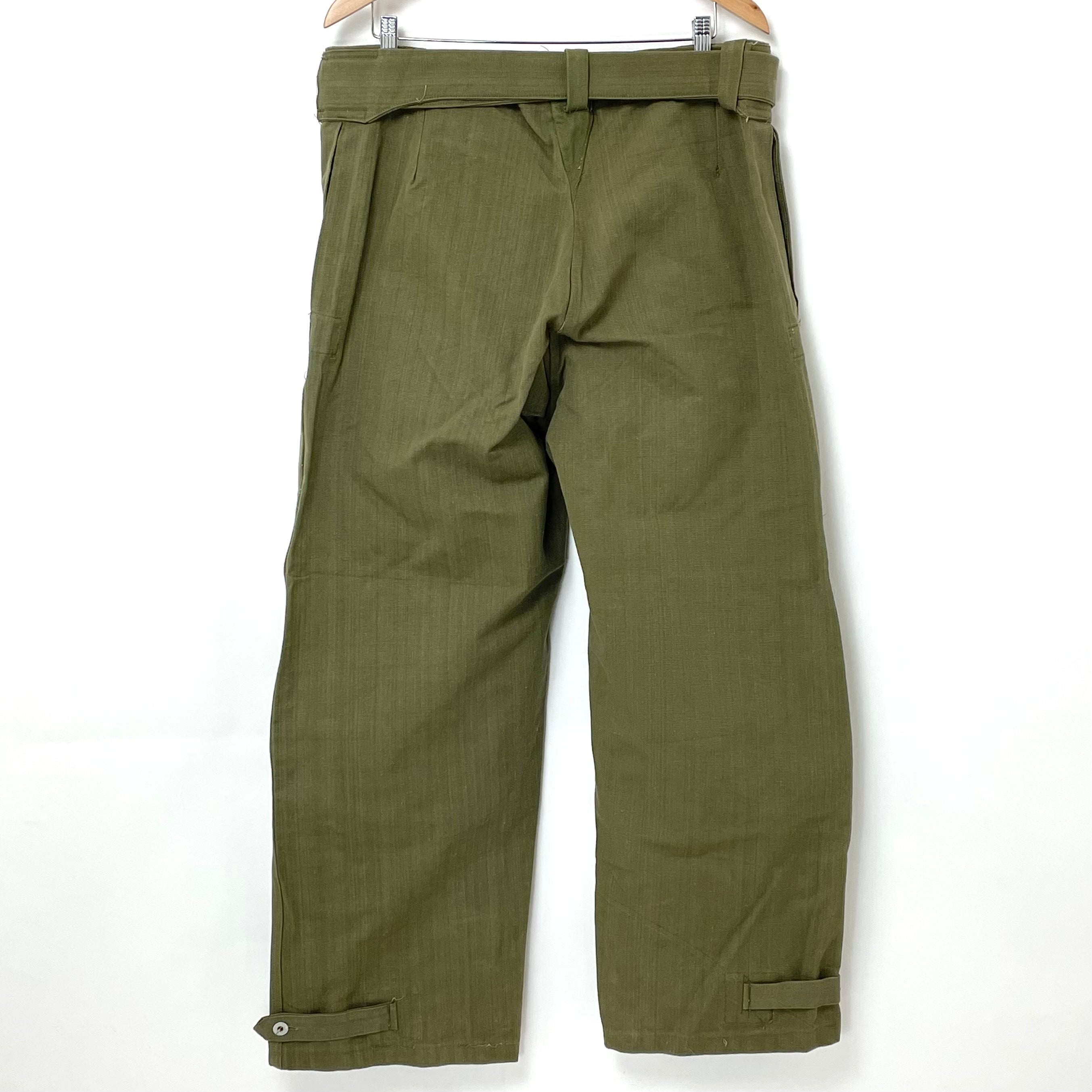 ✨30s✨ヴィンテージ★フランス軍★M-38★モーターサイクルパンツ★ フランス軍 ビンテージ M-38 モーターサイクルパンツ 新品 406N