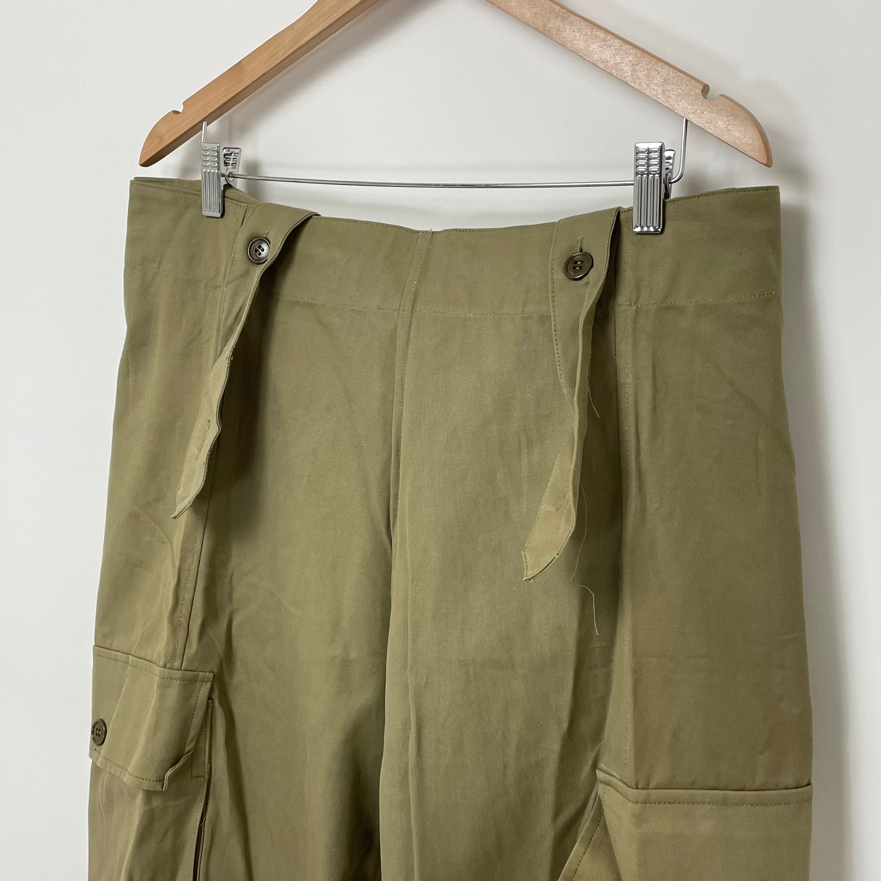 イタリア軍 カーキ ビンテージ モーターサイクルパンツ 新品