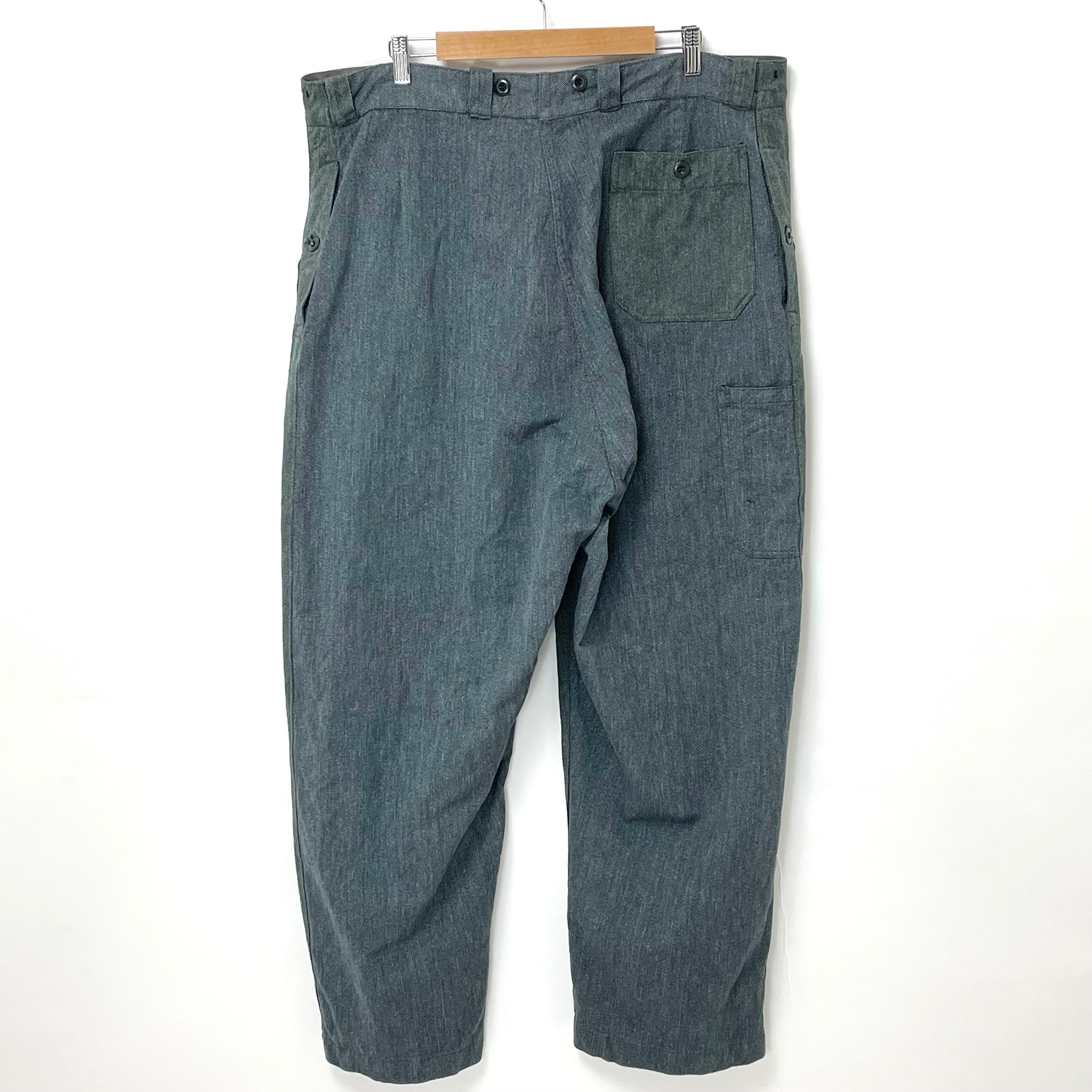 新品】1940-50s スイス軍 ヴィンテージ デニム ワークパンツ