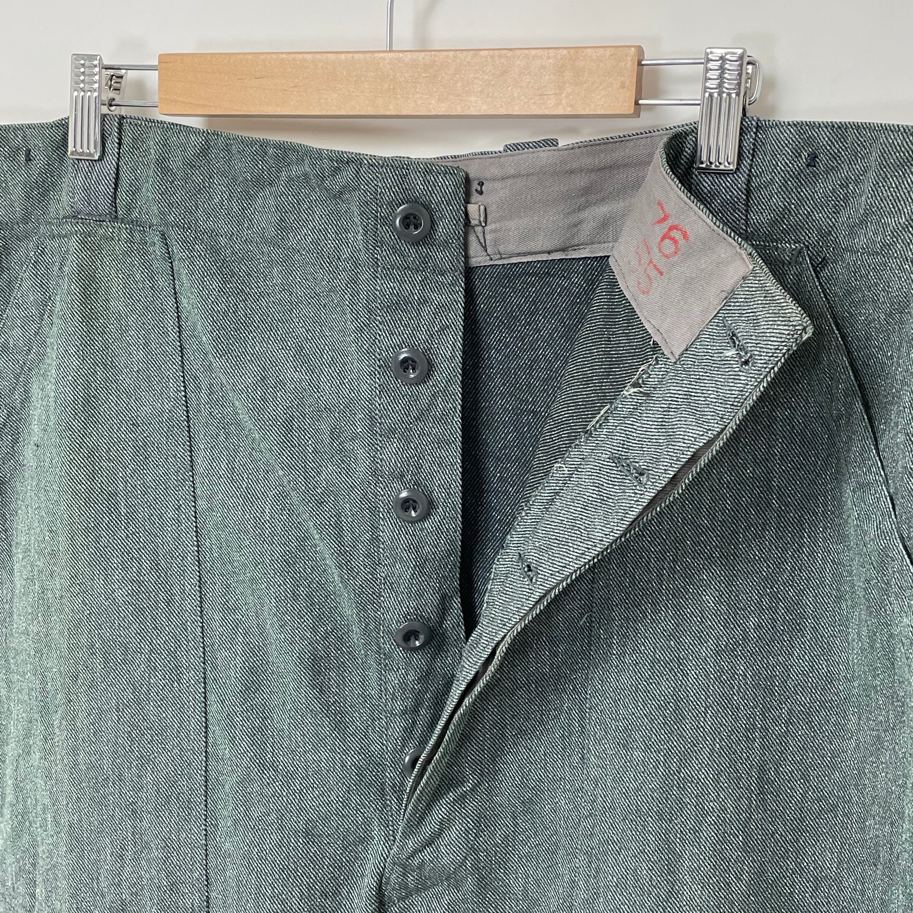 新品】1940-50s スイス軍 ヴィンテージ デニム ワークパンツ