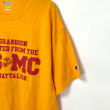 Champion/チャンピオン イエロー USMC ミリタリーTシャツ XLサイズ【FB-TS-0005B-】
