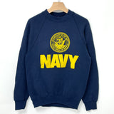 80,90s アメリカ海軍 U.S.NAVY ネイビー SANTEE スウェットシャツ Mサイズ【FB-SS-0023B=】
