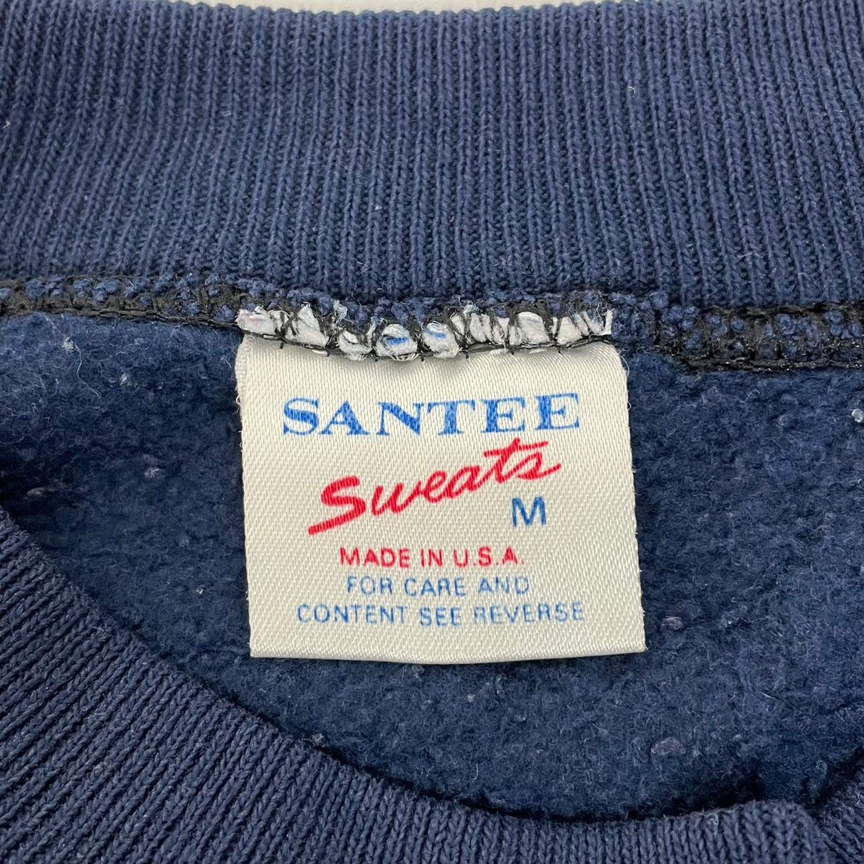 80,90s アメリカ海軍 U.S.NAVY ネイビー SANTEE スウェットシャツ Mサイズ【FB-SS-0023B=】