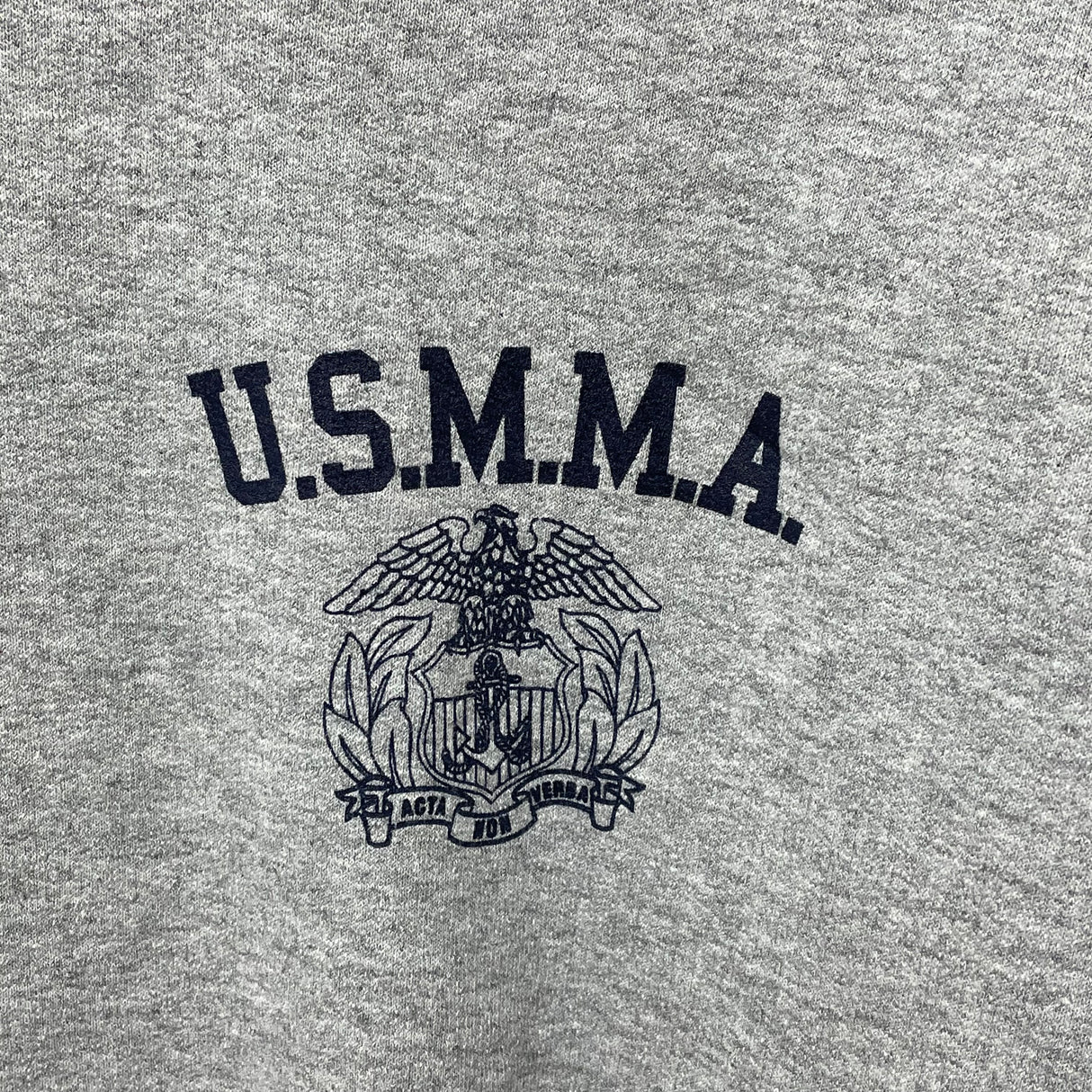 アメリカ軍 U.S.M.M.A. グレー フードスウェットシャツ Lサイズ【FB-SS-0021B=】