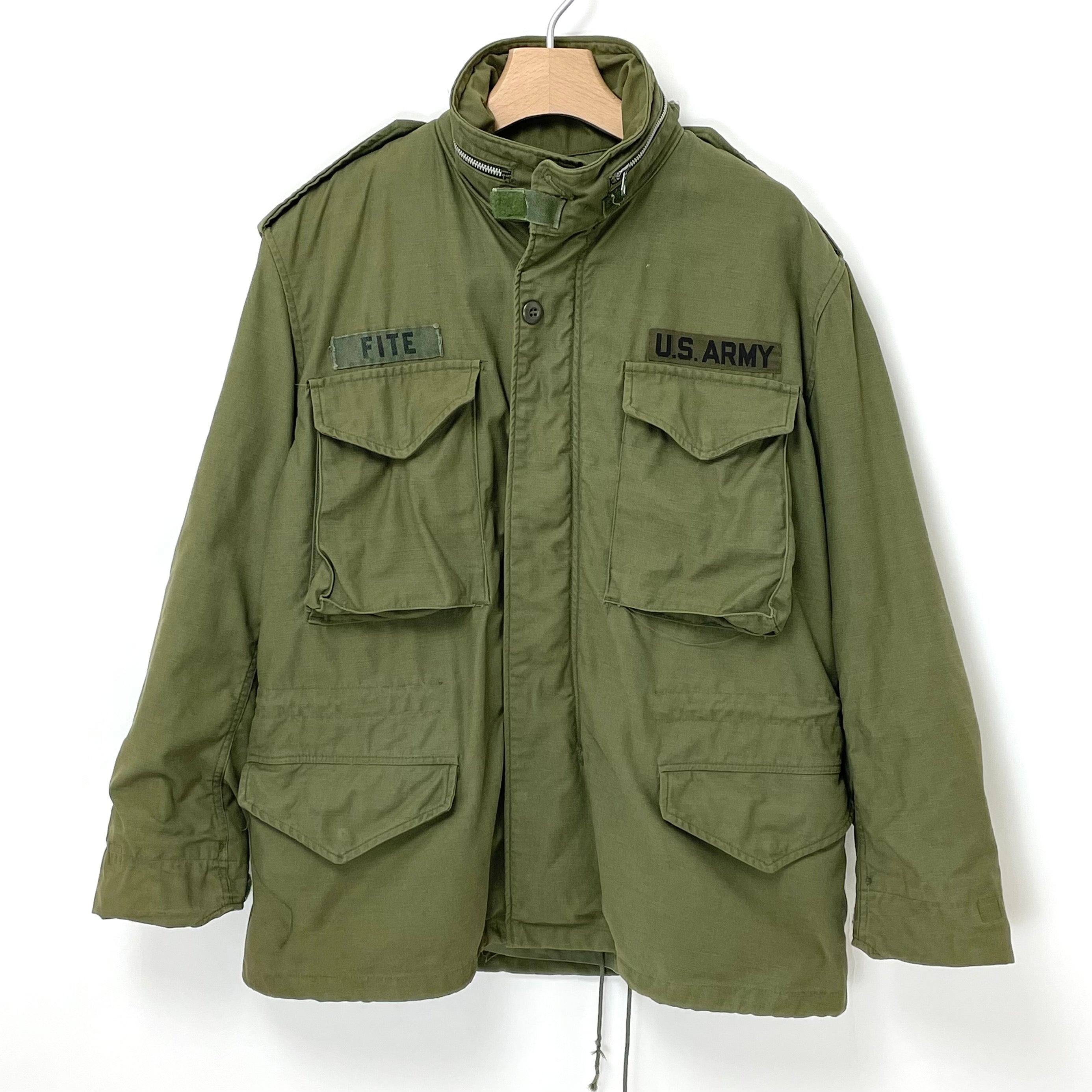 2nd モデル】アメリカ軍 OD M-65 フィールドジャケット ワッペン付