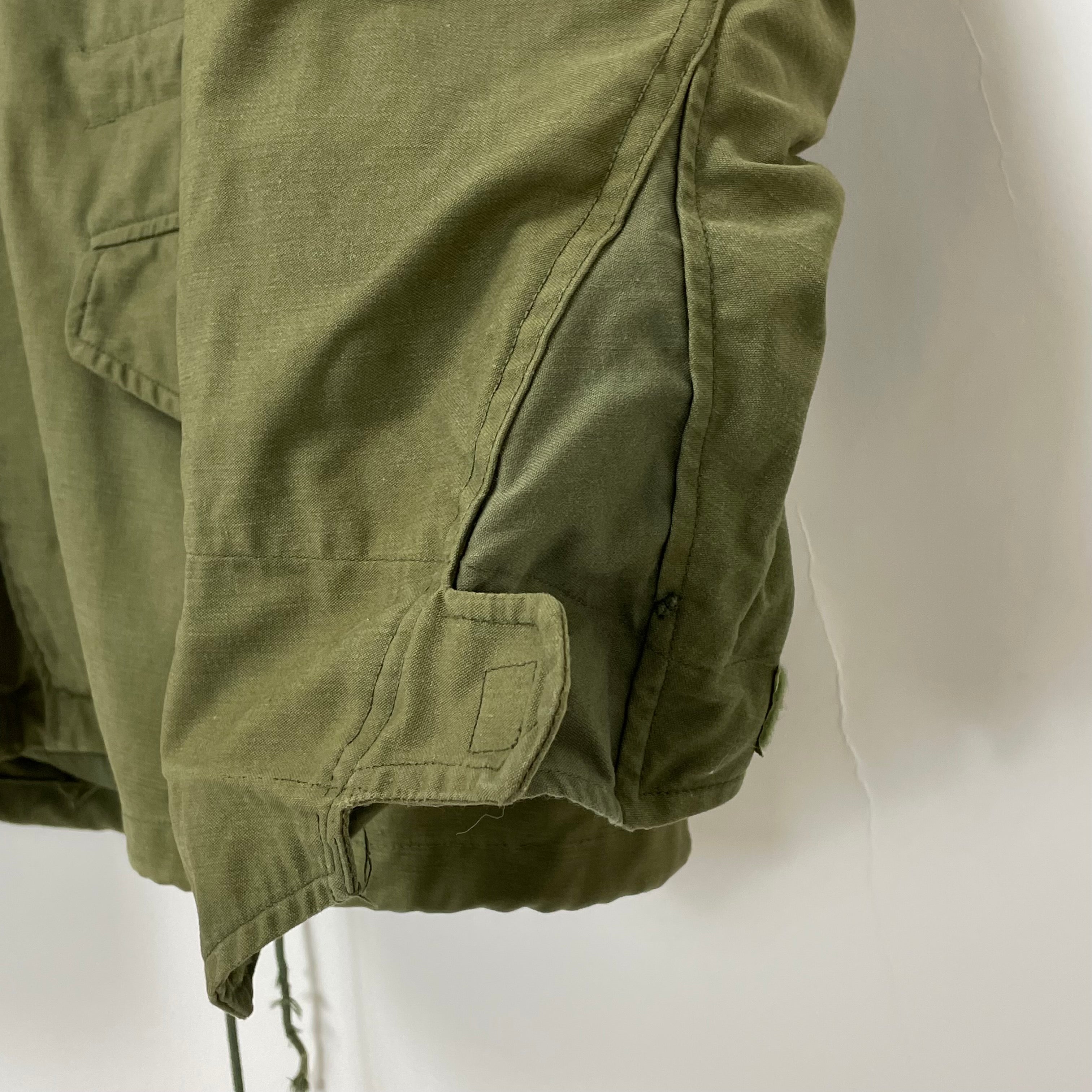 2nd モデル】アメリカ軍 OD M-65 フィールドジャケット ワッペン付