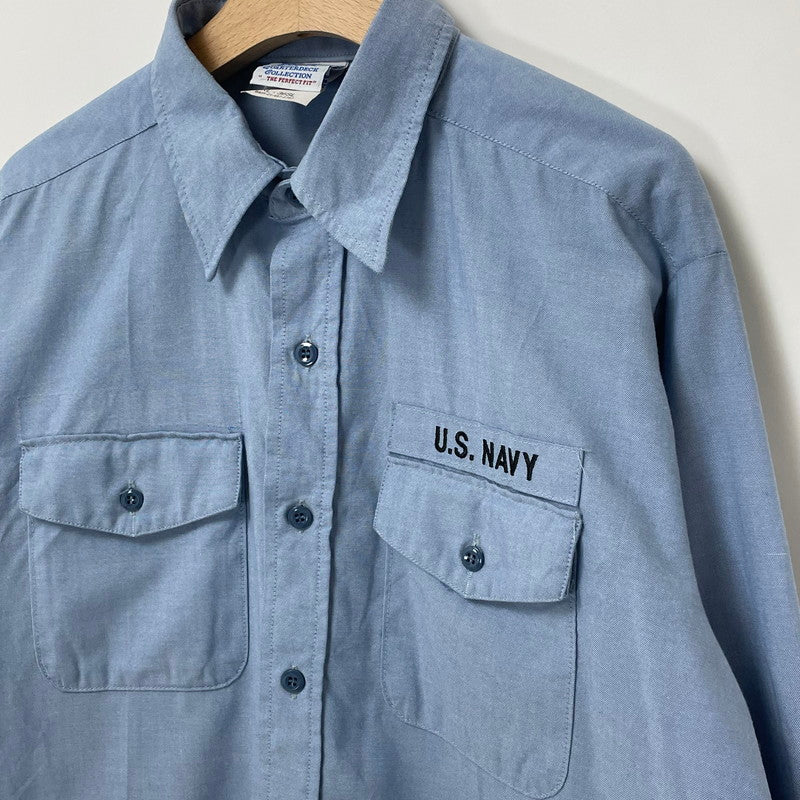 アメリカ海軍 U.S.NAVY 長袖シャンブレーシャツ【FB-SH-ML0006B-】