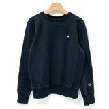 Champion Europe/チャンピオン・ヨーロッパ ブラック REVERSE WEAVE/リバースウィーブ WARM UP スウェットシャツ Mサイズ【FB-SS-0001B】