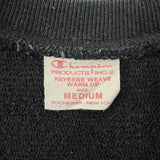Champion Europe/チャンピオン・ヨーロッパ ブラック REVERSE WEAVE/リバースウィーブ WARM UP スウェットシャツ Mサイズ【FB-SS-0001B】