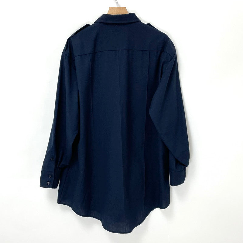【美品】アメリカ軍 ダークネイビー ドレスシャツ【FB-SH-ML0010A=】
