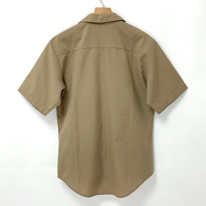 【美品】アメリカ軍 カーキ TYPE1 アスレチックフィット 半袖サービスシャツ Mサイズ【FB-SH-ML0012A-】