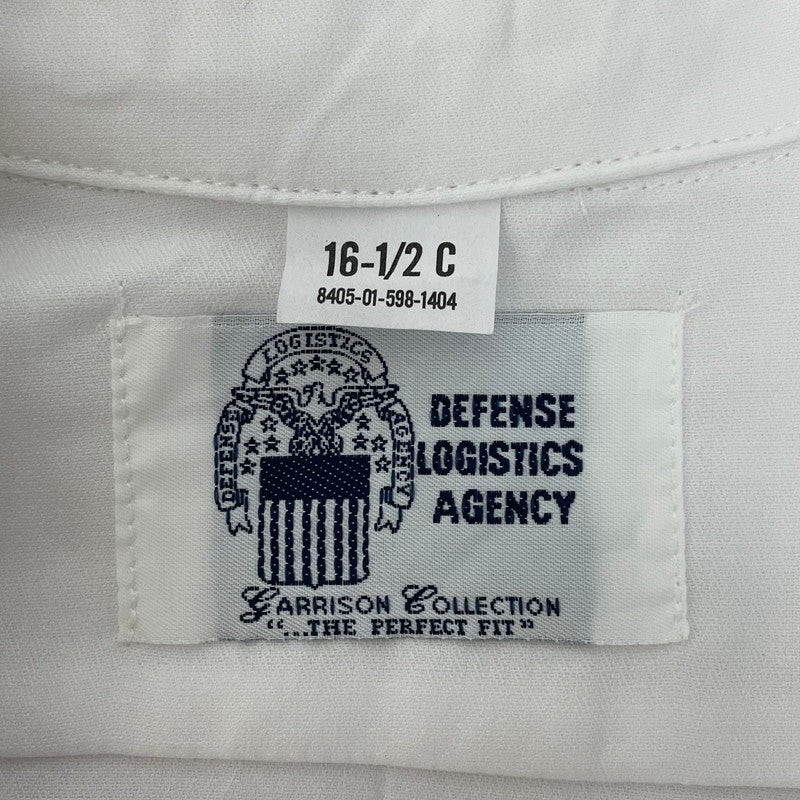 【美品】アメリカ陸軍 U.S.ARMY ホワイト 521 半袖ドレスシャツ サイズ表記16.5C【FB-SH-0016A-】