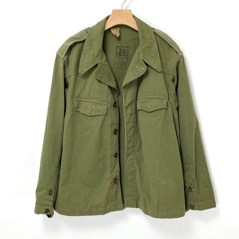 【超希少】【美品】1954年製 フランス軍 M-47 フィールドジャケット 2ポケット TTA47 サイズ表記26【FB-JK-0022A】