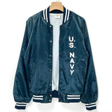 70,80s AUBURN SPORTSWEAR/アーバンスポーツウェア U.S.NAVY ヴィンテージ スタジャン "Made in USA" Mサイズ【FB-JK-0030B】