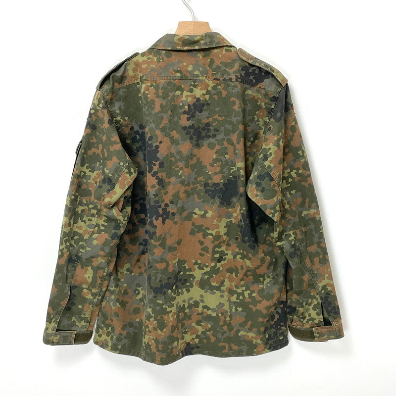 放出品　ドイツ軍 フレクターカモ 実物 迷彩 フィールド コート 1985年 MILITARY 実物 USED ドイツ軍 フレクターカモ パーカー メンズ