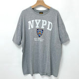 ニューヨーク市警察 NYPD グレー オフィシャルTシャツ 2XLサイズ【FB-TS-0014B-】